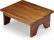 Wooden Step Stool, 6.5" One Step Stool for Adults Kids Elderly, 300lb. Load Non-
