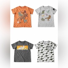 Jurassic Park Boys Size 5 T-Shirt Bundle 4pc NWT