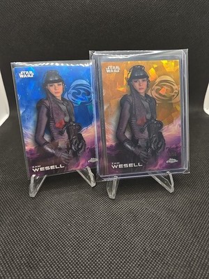 2025 Topps Star Wars Chrome Sapphire ZAM WESELL Gold Refractor 23/50
