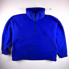 Columbia Women's Vintage Purple 1/4 Zip Fleece Pullover USA Made Size Large