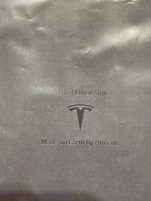 NEW Tesla Diner Neon Sign Light Up Exclusive IN HAND Los Angeles