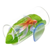 Pack Betta Fish Acrylic Tube Tunnel,Betta Fish Leaf Pad Simulating