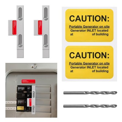 2 Set Generator Interlock Kit Compatible with Eaton Cutler Hammer 100 Amp...