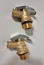⚡️NEU⚡ 2er SET Ölfass Auslaufhahn 3/4" Messing selbschließend 60l Fasshahn 