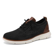 Mens Casual Dress Shoes Comfortable Breathable Mesh Oxford Business Sneakers