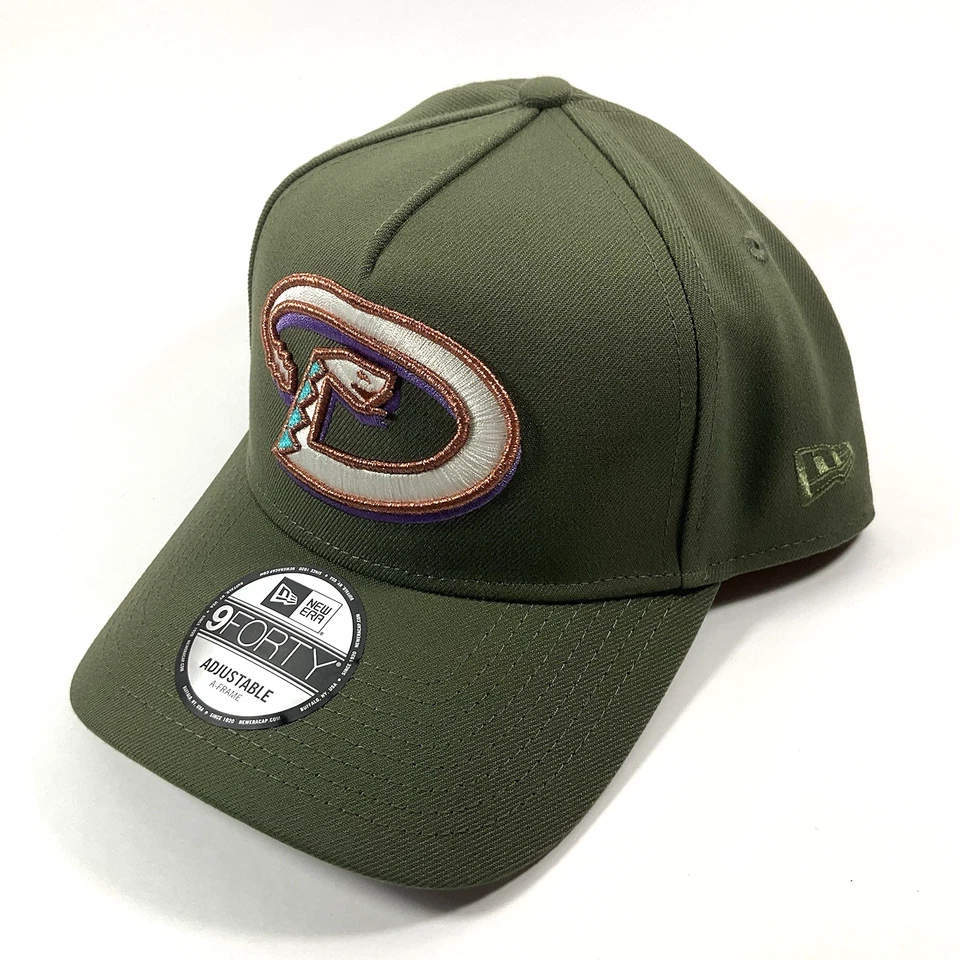Gorra New Era AZ Diamondbacks Exclusiva Oliva Metálica 9FORTY Marco A Snapback Foto 2 de 4