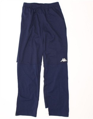 KAPPA Mens Tracksuit Trousers Large Navy Blue Colourblock Polyester BR03