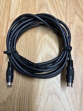 6 Pin Mini DIN Male to Female Extension Cable Black Data Keyboard Mouse Cable
