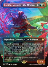 Magic The Gathering ** Foil ** Rootha, Mastering the Moment (Borderless) - Secrets of Strixhaven
