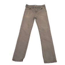 Old Navy Slim Built-In Flex Pants Boys 16 Gray 360 Stretch Straight Leg Denim