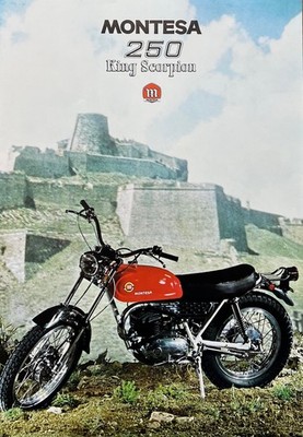 1970 Montesa 250 King Scorpion 4-page brochure English 1971