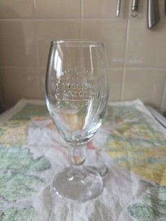 Stella Artois Vintage Half Pint Horn Embossed Stemmed Glasses