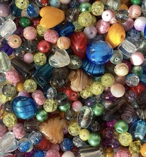 Large 150g Pack Glass Beads Multi Mix Bead Pack Sizes 5-20 mm  Includes Postage