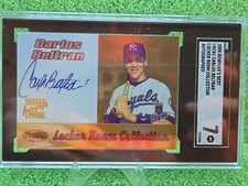 2000 Bowman's Best Carlos Beltran Locker Room  Royals On-Card AUTO SGC 7