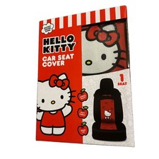 Hello Kitty Sanrio Red Black Car Seat Cover New Auto Pile Of Bows Singular Hello Kitty Sanrio Red Black Car Seat Cover New Auto Pile Of Bows Singular