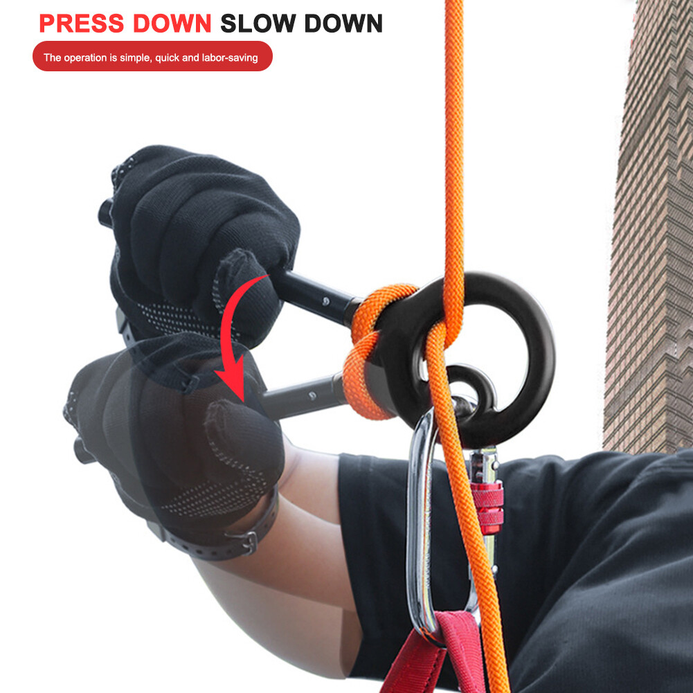 Rock Climbing Descender 9ring Downhill Rappelling Gear Belay Device