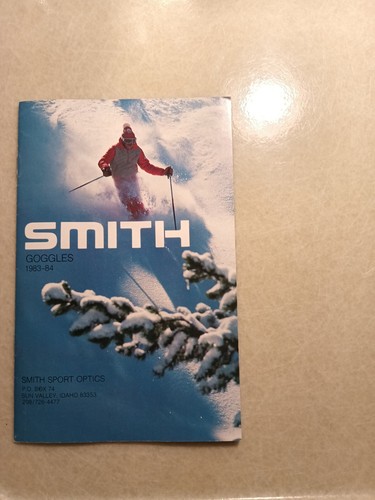 Smith Goggles 1983-84 Smith Sport Optics Advertising Catalog 10 Page Color 