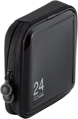 ELECOM DVD CD Case With Semi-Hard fasteners 24 pieces Black CCD-H24BK