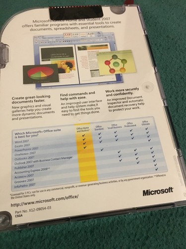 Microsoft Office Home and Student 2007 (79G-00007) - 第 2/4 張圖片