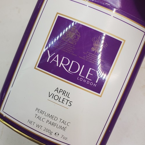 Yardley London April Violets Talc Perfume 7oz w HRH Queen Seal & King Wales - Picture 15 of 24