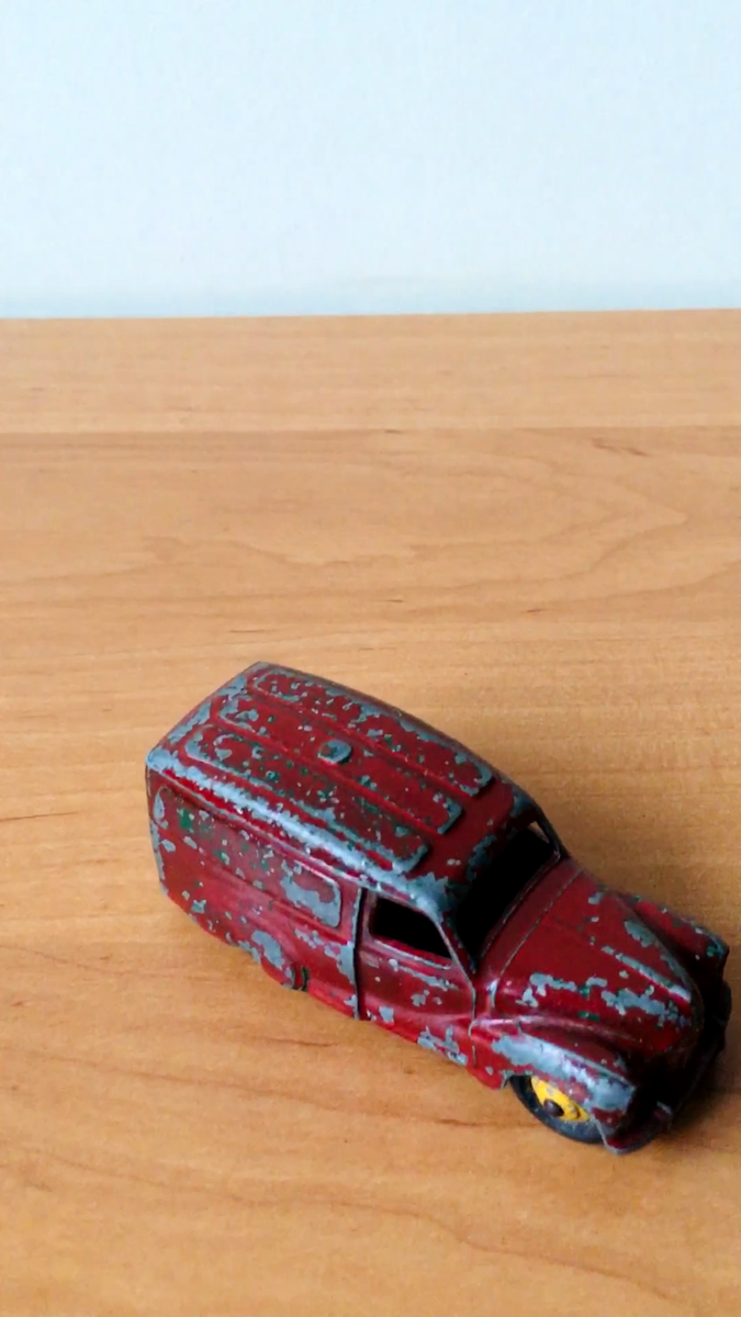 Vintage diecast toy car Austin van 'Nestle's' Meccano Dinky toys