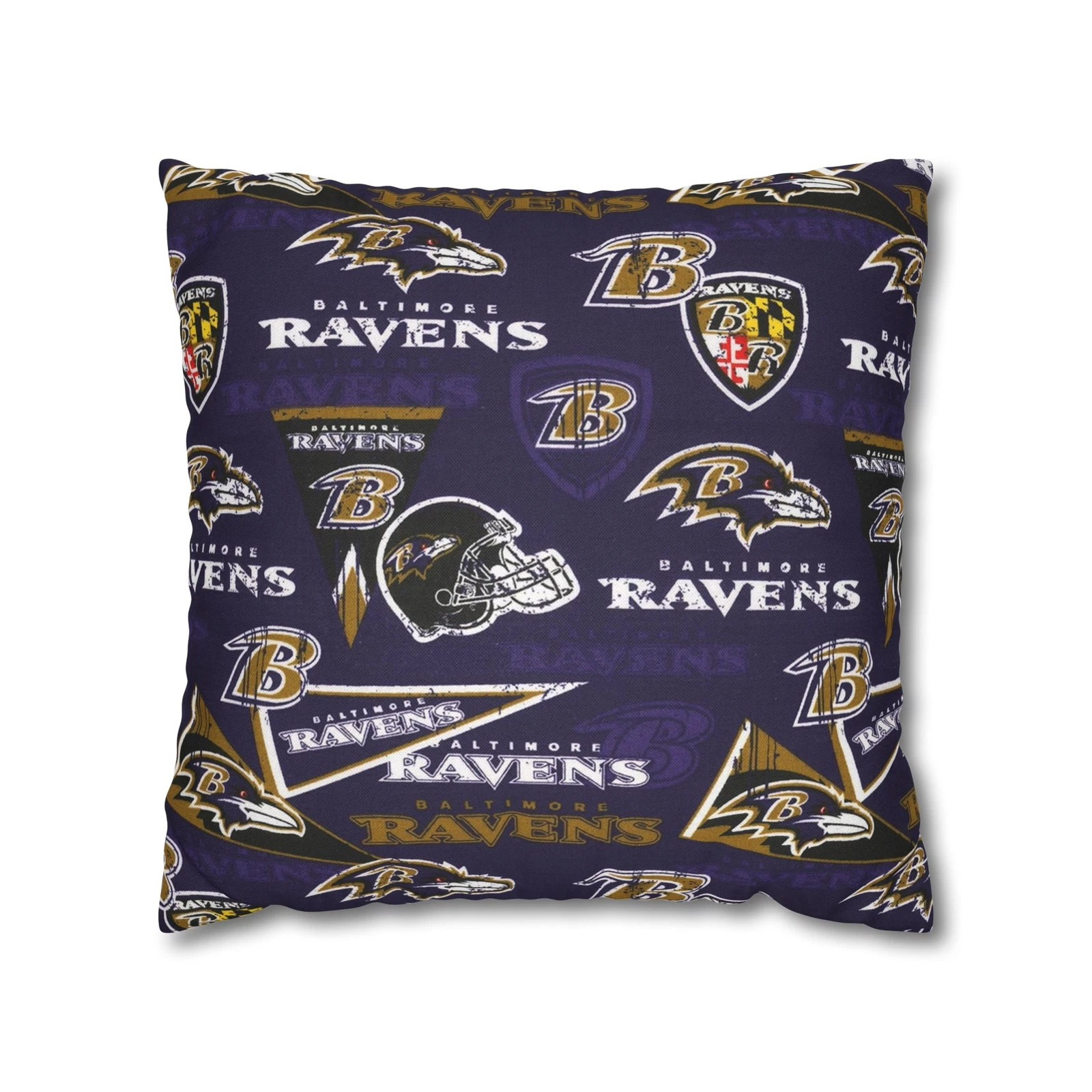 Baltimore Ravens Spun Square Pillowcase