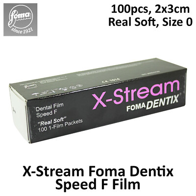 DENTIX X-Stream Dental X-Ray Film Soft Vinyl Packs Children Size 2x3cm F 100pcs