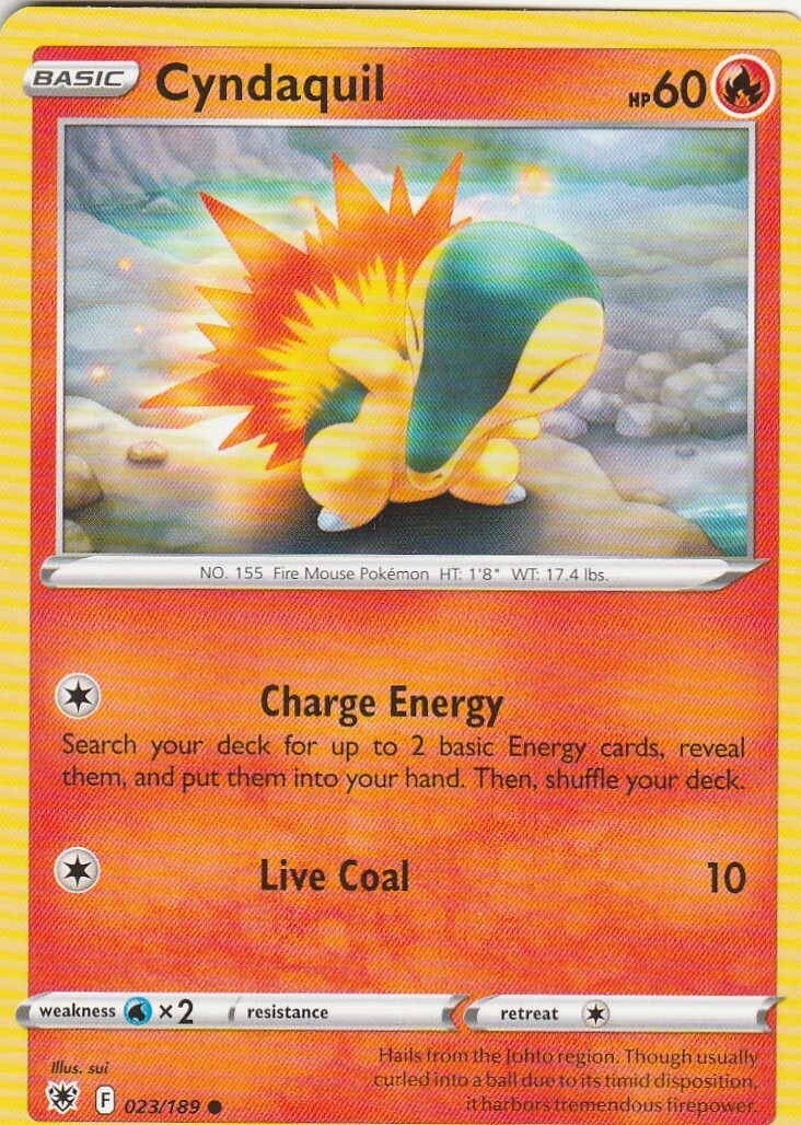 Pokémon TCG Cyndaquil 023/189 Pokemon Astral Radiance NM/M | eBay