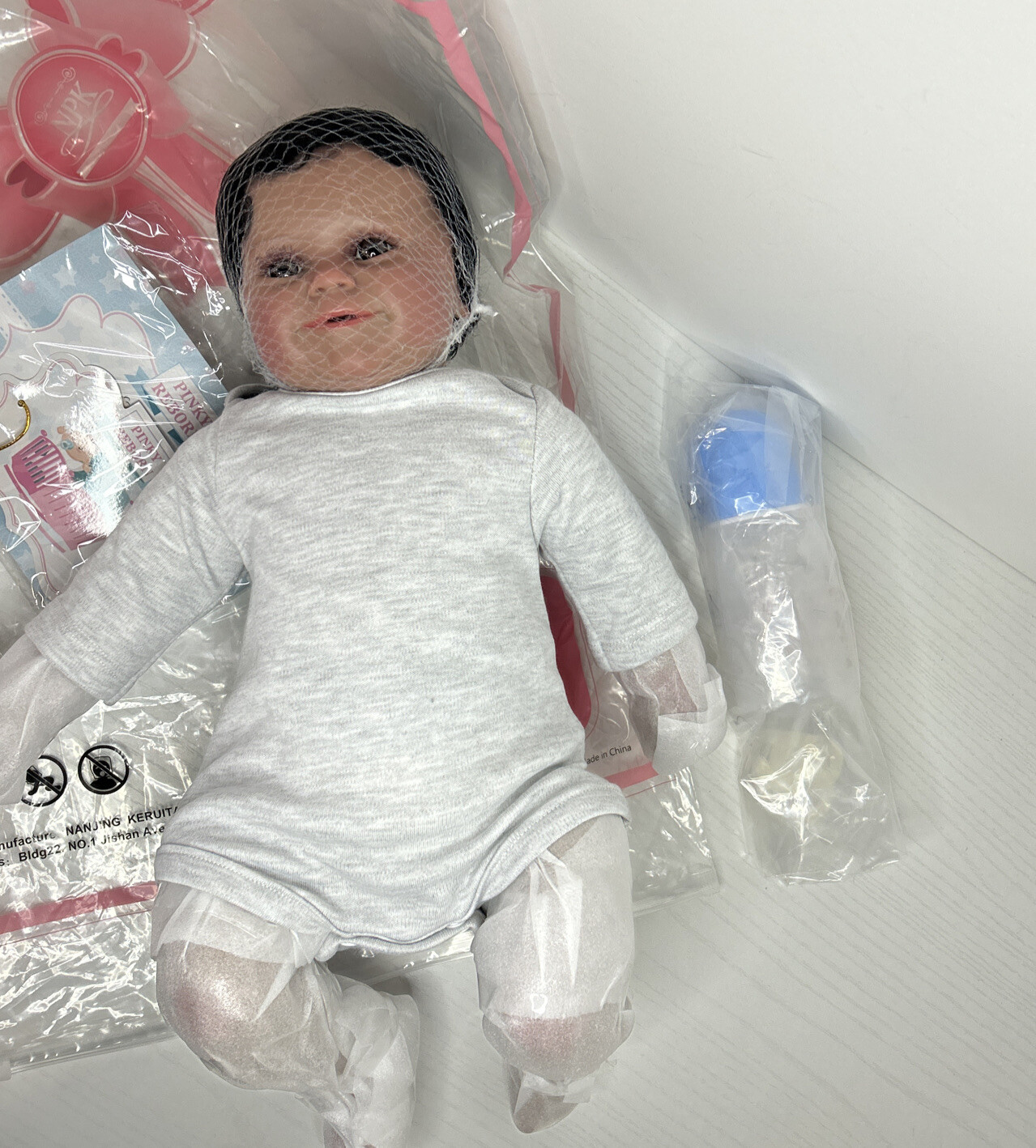 NPK Pinky Reborn Baby Doll Infant 18"