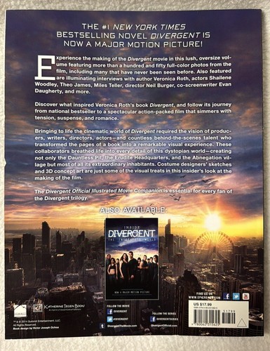 Divergent Official Illustrated Movie Companion (Divergent Series) Kate Egan VG - Imagen 3 de 12