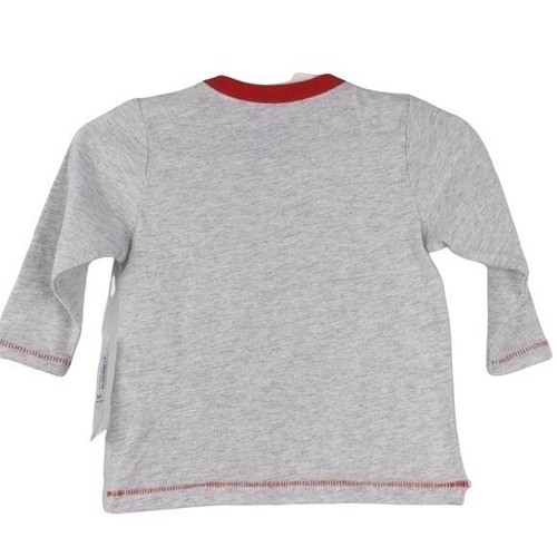 Old Navy Infant Gray, Red & Blue long sleeve graphic T 3-6M (NWT) - Picture 2 of 6