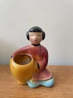 Vintage Shawnee USA Small Planter Asian Lady Pottery MCM