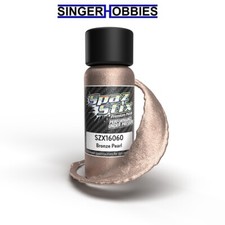 SPAZ STIX SZX16060 Bronze Pearl Airbrush Ready Paint, 2oz Bottle HRP