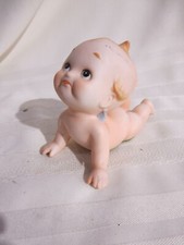 Vintage Lefton Kewpie KW228 Figurine Blue Wings