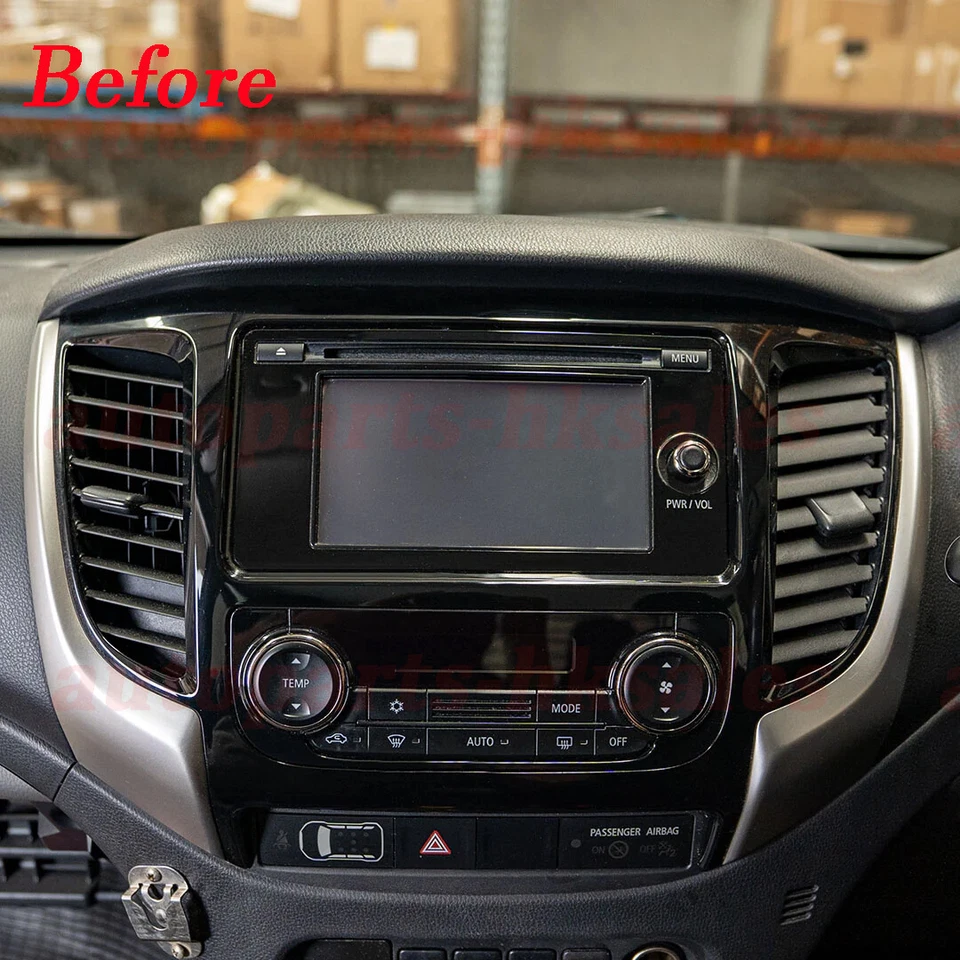 For Mitsubishi Triton MQ MR Head Unit Wireless Apple CarPlay Android Auto Navi - image 3 of 4