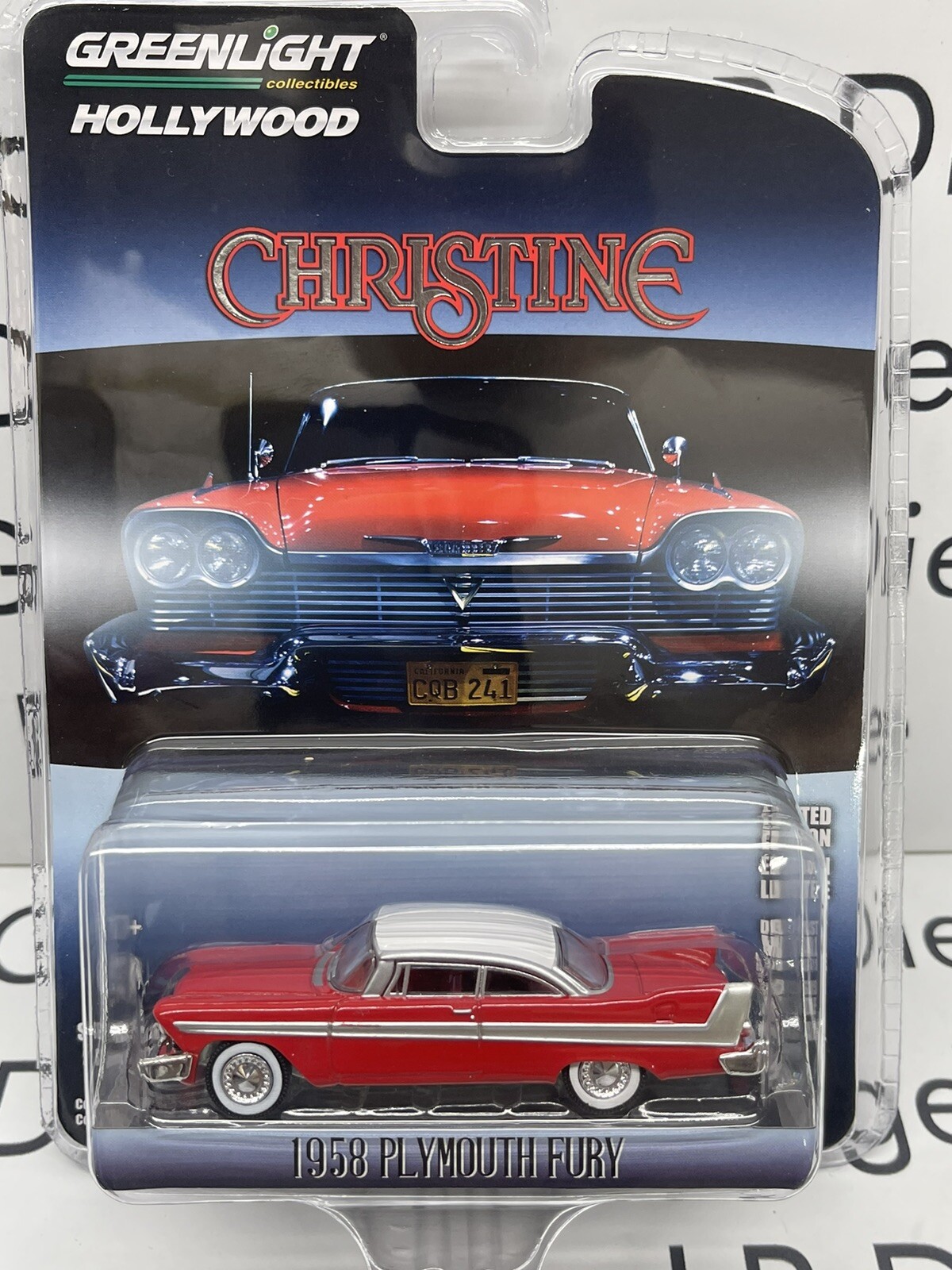 GREENLIGHT 1958 Plymouth Fury Christine Movie Car 164 Diecast NEW