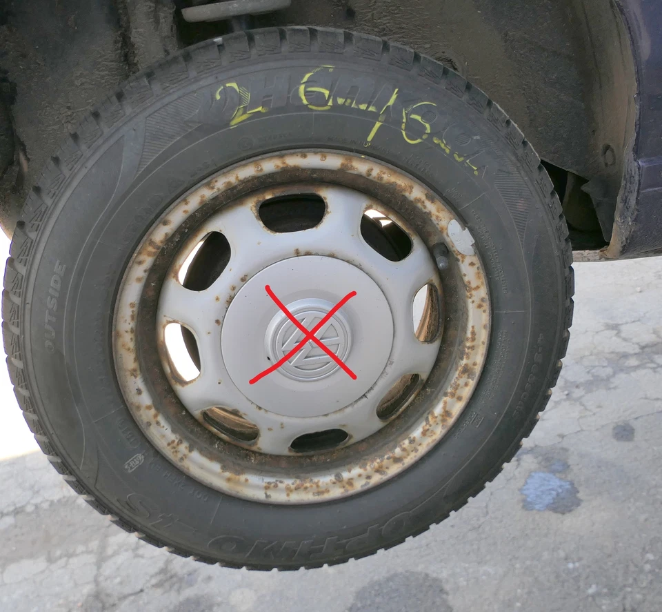 4x Golf 3 Vento 175/70 R13 82T Allwetterreifen M+S Reifen 5,5jx13H2 ET38 ca5-7mm - Bild 3 von 4