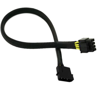 Molex Lp4 Male Atx Power Supply To Cpu 84+4 Pin Eps12v Converter Adapter Cable