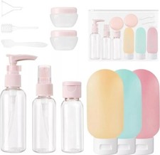 New 11 PCS Travel Bottles Leak Proof Set for Toiletries BPA-Free Travel Containe