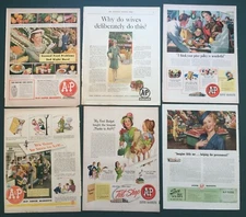 A & P Super Markets Advertisements Lot of 6 - 2