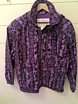 Vintage Obermeyer Ski Pullover Womens Medium Geometric Y2K Snowboard Jacket