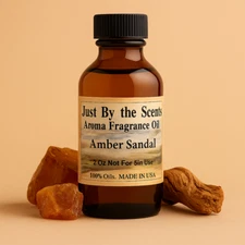 Amber Sandal  Scent 2 Oz Fragrance Oil Diffuser FREE SHIPPING