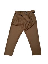 Dries Van Noten Brown Viscose Pants Size 40 fits 38 to 42 Adjustable waist