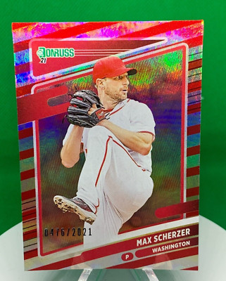 2021 Donruss Baseball Red #206 Max Scherzer