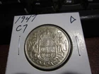 1947 - C7 - Canada half dollar - Silver - Canadian 50 cent