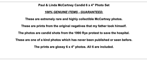 ORIGINAL Paul and Linda McCartney Photo Vintage Job Lot The Beatles Memorabilia - Picture 2 of 11