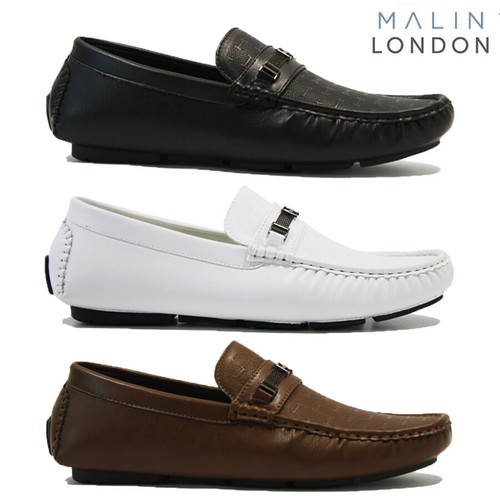 MENS FAUX LEATHER SLIP ON LOAFERS CASUAL DRIVING MOCCASIN BOAT DECK SHOES SIZE - Picture 21 of 27