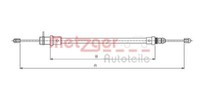 Metzger 491.1 Seilzug, Feststellbremse FüR CitroËN Fiat Lancia Peugeot