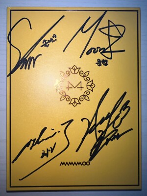 Mamamoo ママム アルバム Yellow Flower 直筆サイン入り