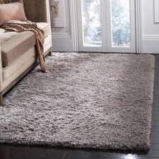 SAFAVIEH Toronto Shag Collection SGT501F Handmade Grey Rug